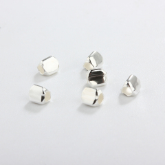 925 Sterling Silver Faceted Triangular Beads For Diy Jewelry Making?