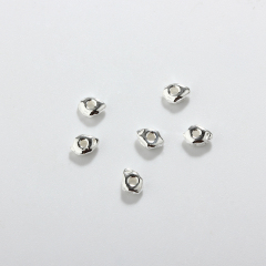 925 Sterling Silver Irregular Spacer Bead For Diy Jewelry Making?