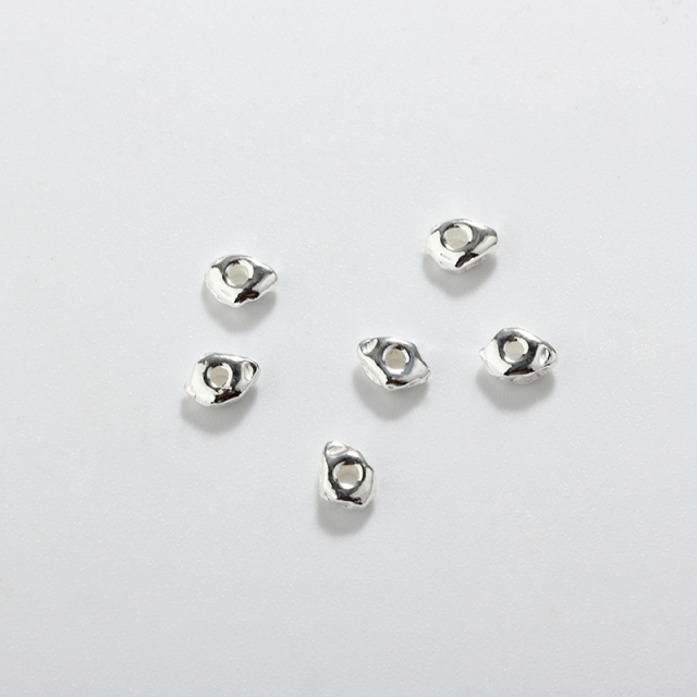 925 Sterling Silver Irregular Spacer Bead For Diy Jewelry Making?