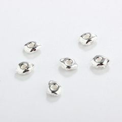 925 Sterling Silver Irregular Spacer Bead For Diy Jewelry Making?