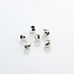 925 Sterling Silver Irregular Diy Spacer Bead