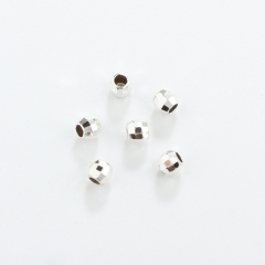 925 Sterling Silver Irregular Diy Spacer Bead