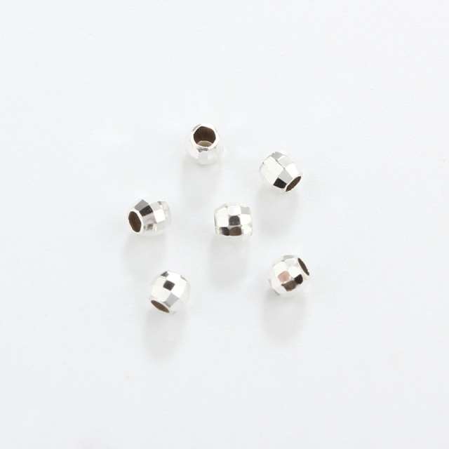 925 Sterling Silver Irregular Diy Spacer Bead