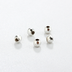 925 Sterling Silver Diamond Faceted Spacer Beads For Diy Jewelry Making?