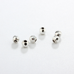 925 Sterling Silver Diamond Faceted Spacer Beads For Diy Jewelry Making?