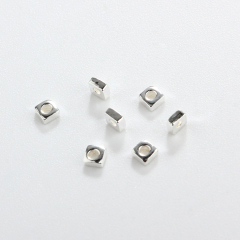 925 Sterling Silver Square Beads? For Diy Jewelry Making?