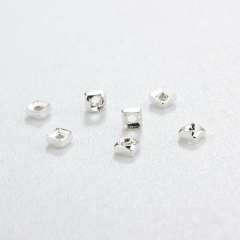925 Sterling Silver Square Beads? For Diy Jewelry Making?