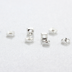 925 Sterling Silver Square Beads? For Diy Jewelry Making?