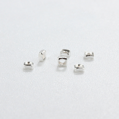 925 Sterling Silver Mini Square Beads