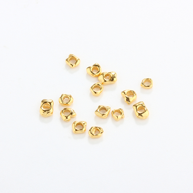 925 Sterling Silver Irregular Spacer Bead For Diy Jewelry Making?