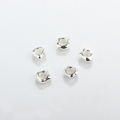 925 Sterling Silver Irregular Spacer Bead For Diy Jewelry Making?