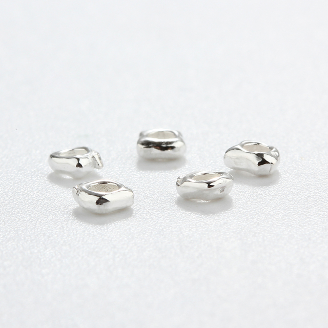 925 Sterling Silver Irregular Spacer Bead For Diy Jewelry Making?