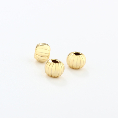 925 Sterling Silver Pumpkin Bead