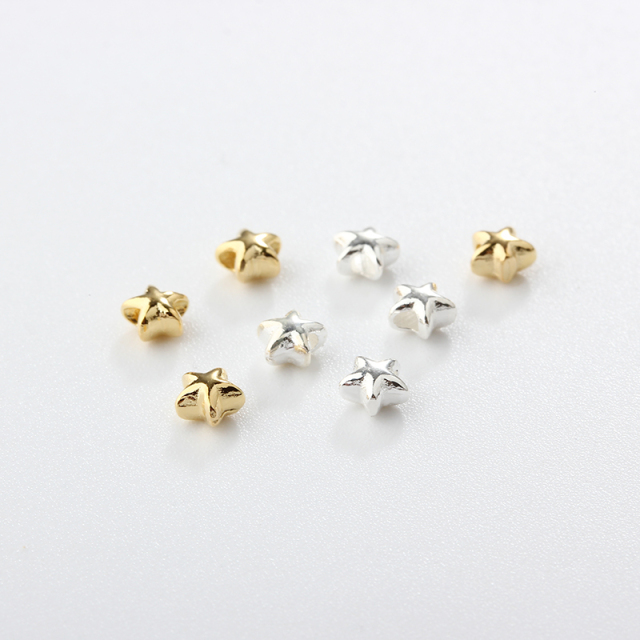 925 Sterling Silver Mini Star Spacer Beads