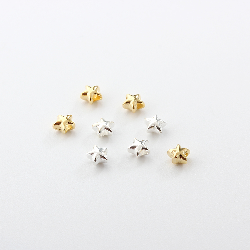925 Sterling Silver Mini Star Spacer Beads