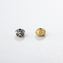 Renfook 925 Sterling Silver Lantern Spacer Beads