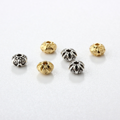 Renfook 925 Sterling Silver Lantern Spacer Beads