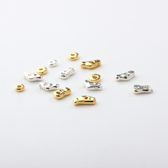 925 Sterling Silver Diy Irregular Spacer Bead
