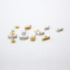 925 Sterling Silver Diy Irregular Spacer Bead
