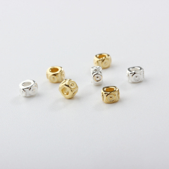 925 Silver Geometric Cube Beads - Jewelry Spacers For Diy Crafting