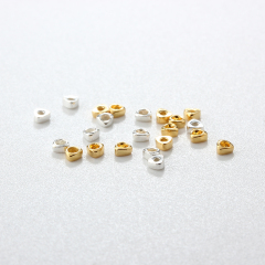 925 Sterling Silver Diy Flat Triangle Spacer Bead