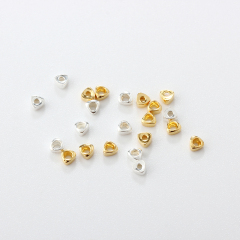 925 Sterling Silver Diy Flat Triangle Spacer Bead