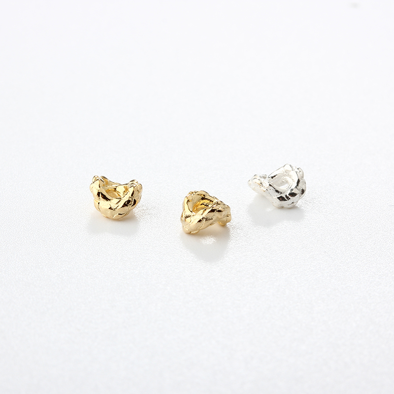 925 Silver Diy Double-Layer Irregular Beads