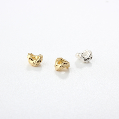 925 Silver Diy Double-Layer Irregular Beads