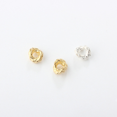 925 Silver Diy Double-Layer Irregular Beads