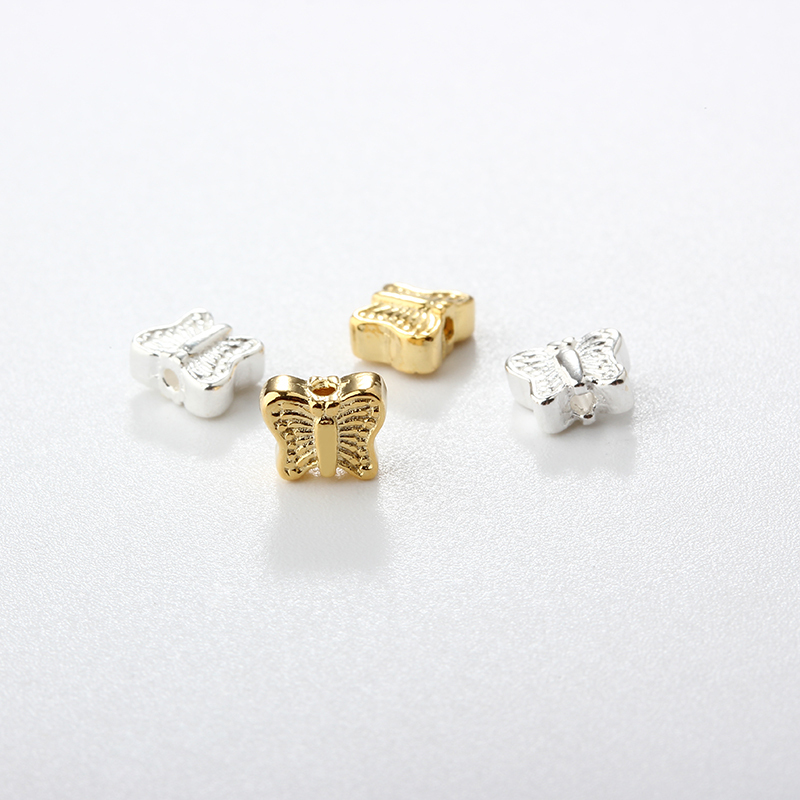 925 Sterling Silver Diy Butterfly Spacer Bead