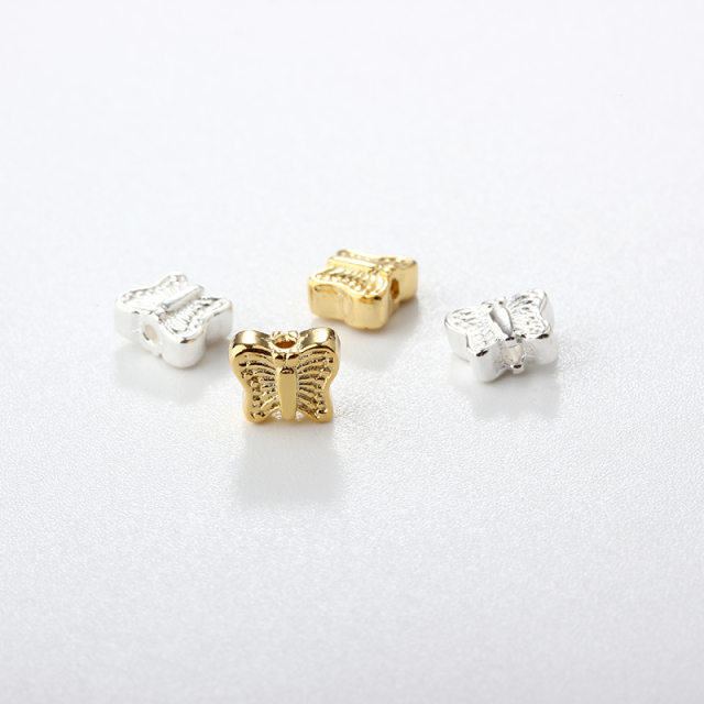 925 Sterling Silver Diy Butterfly Spacer Bead