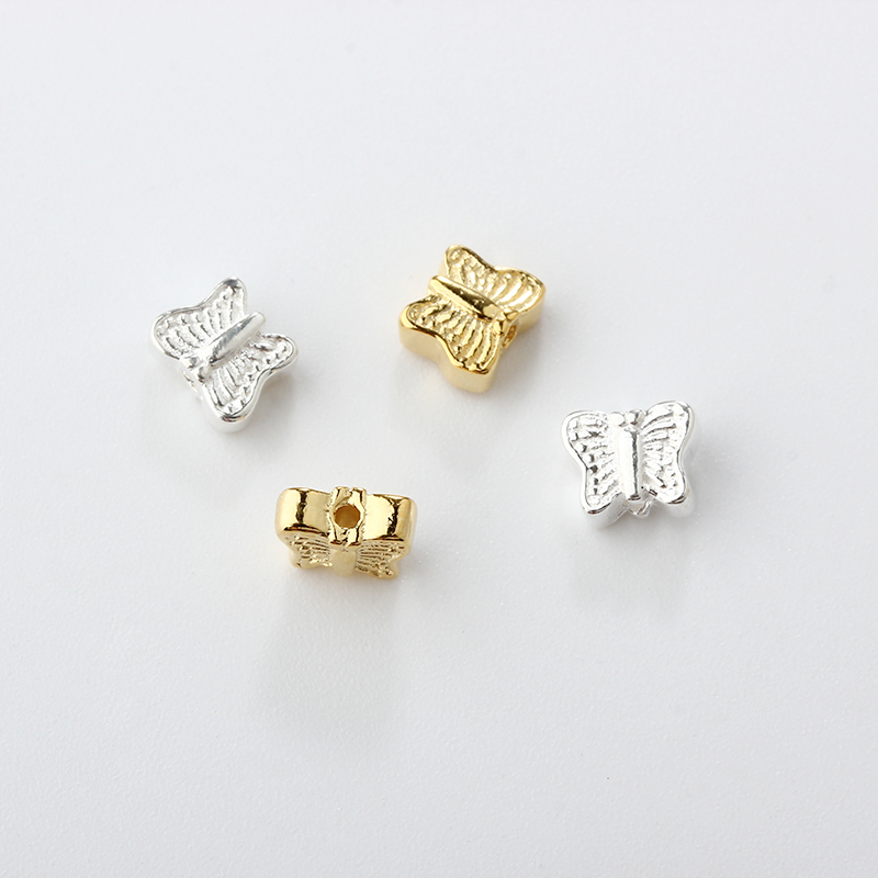 925 Sterling Silver Diy Butterfly Spacer Bead