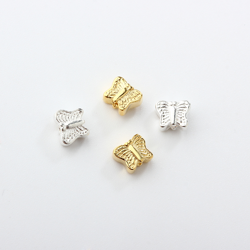 925 Sterling Silver Diy Butterfly Spacer Bead