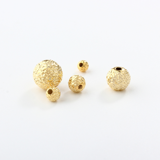 925 Sterling Silver Diy Crushed Ice Spacer Bead