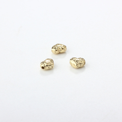 925 Sterling Silver Hammered Heart Bead