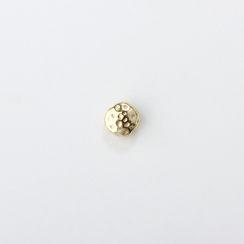 925 Sterling Silver Hammered Round Bead