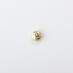 925 Sterling Silver Hammered Round Bead
