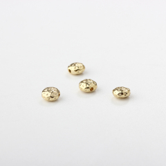 925 Sterling Silver Hammered Round Bead