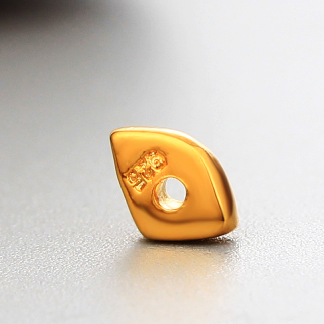 925 Sterling Silver Diamond Shaped Diy Beads