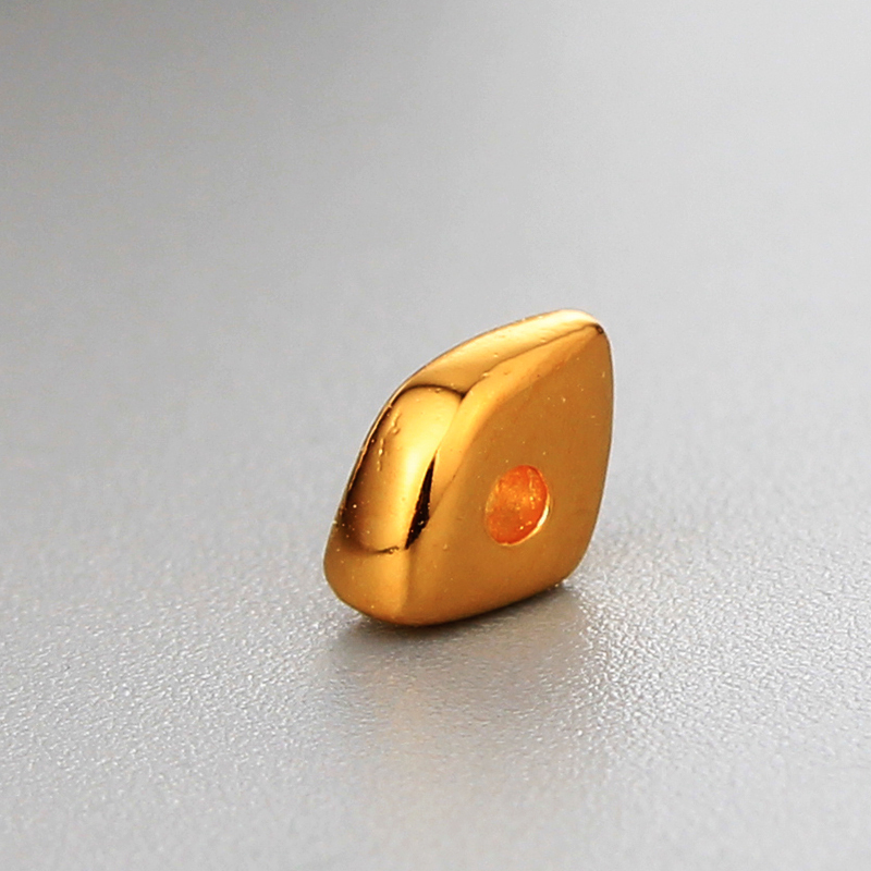 925 Sterling Silver Diamond Shaped Diy Beads