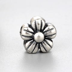 925 Sterling Silver Diy Flower Beads