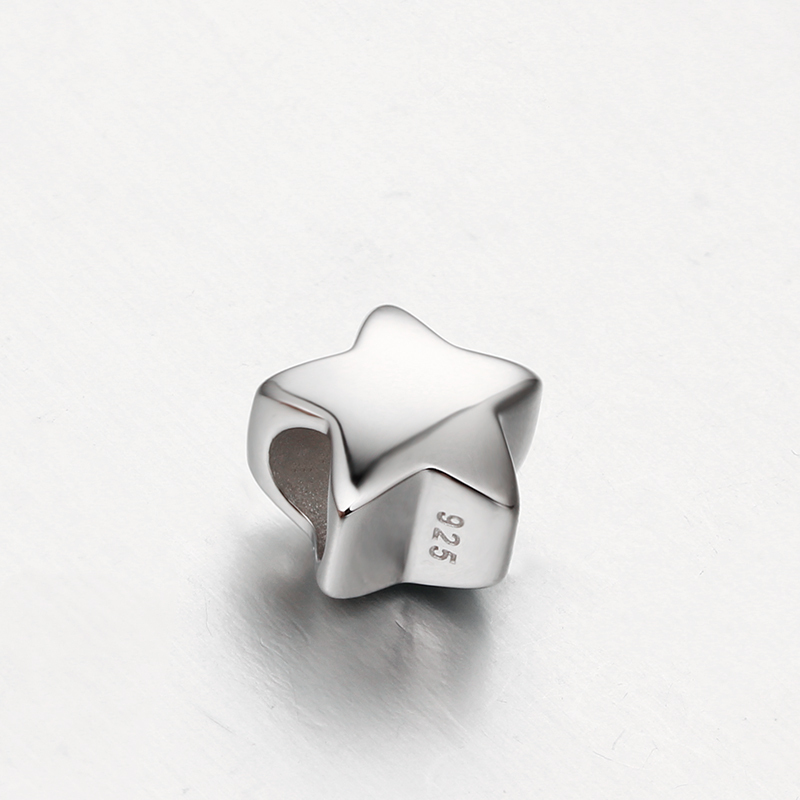 925 Sterling Silver Star Charm Beads Wholesale