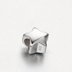 925 Sterling Silver Star Charm Beads Wholesale