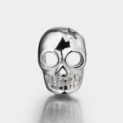 925 Sterling Silver Skull Charm Beads Wholesale