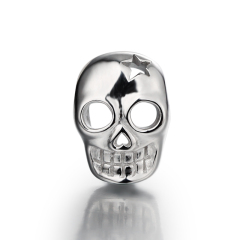 925 Sterling Silver Skull Charm Beads Wholesale