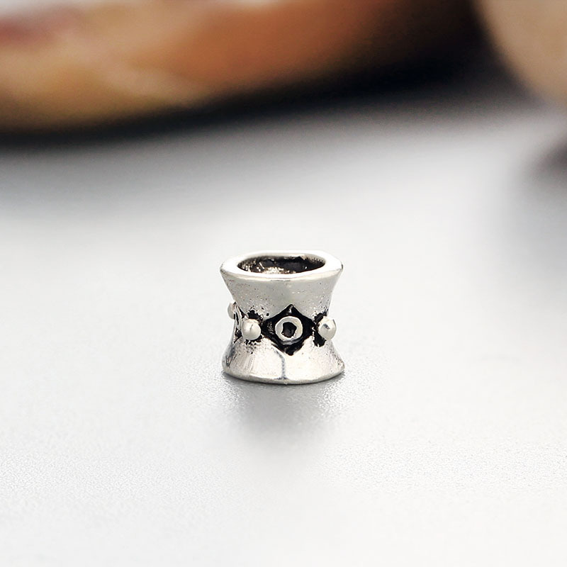 925 Sterling Silver Tube Beads For Diy