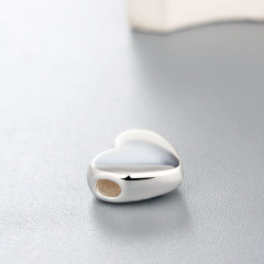 925 Sterling Silver Heart Charm Beads Wholesale