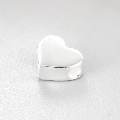 925 Sterling Silver Heart Bead