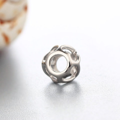 925 Sterling Silver Hollow Heart Cage Beads For Diy