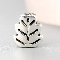 925 Sterling Silver Diy Palm Leaf Fan Beads